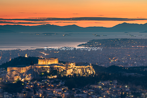 Dusk Over The Aegean, Athens