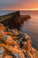 Red Sky At Neist Point, Skye