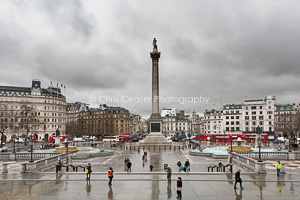 Stormy Skies, Trafalgar Square