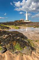 Low Tide. St. Mary's Lighthouse