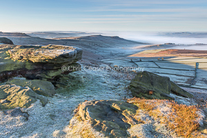 Frosted Pathway, Stanage Edge