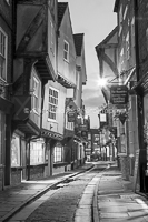 The Shambles, York. monochrome