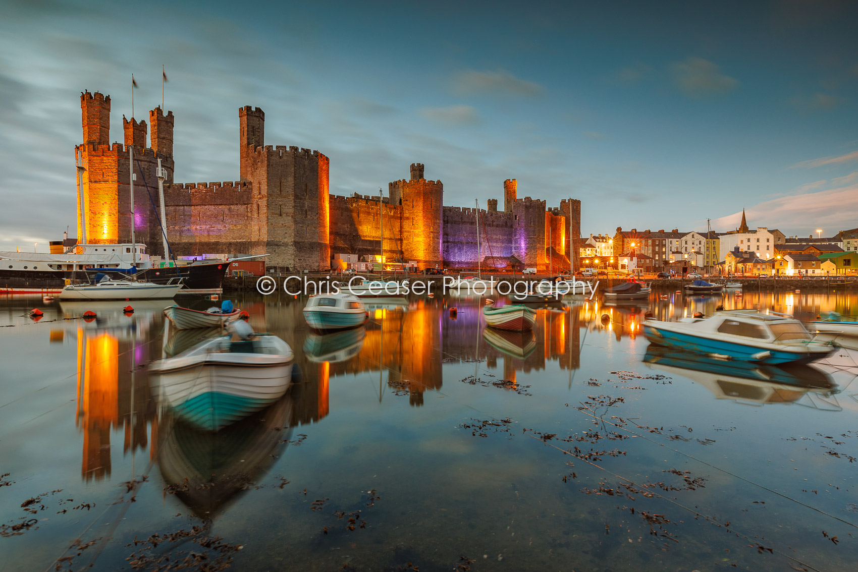 Dusk By The Castle, Caernarfon