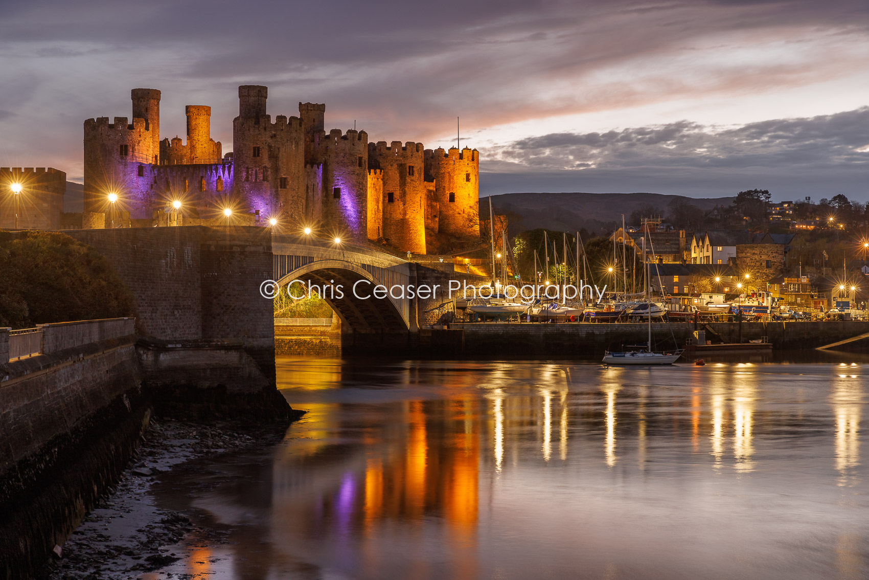 Night Descends, Conwy Castle