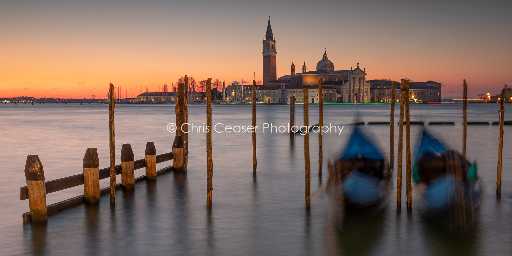 A Brace Of Gondolas, Venice