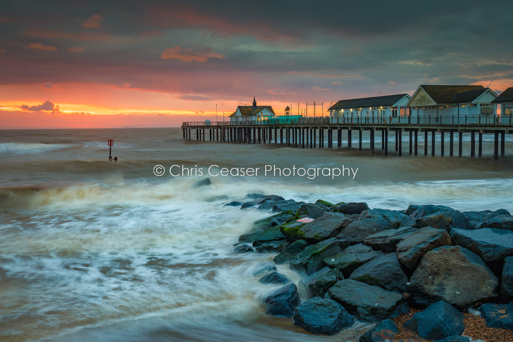 Stormy Mornings, Southwold Pier