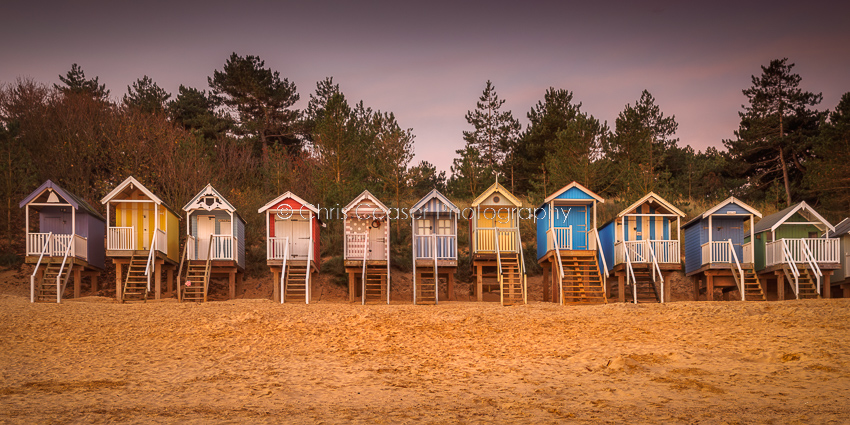 All In Line, Beach Huts At Wells