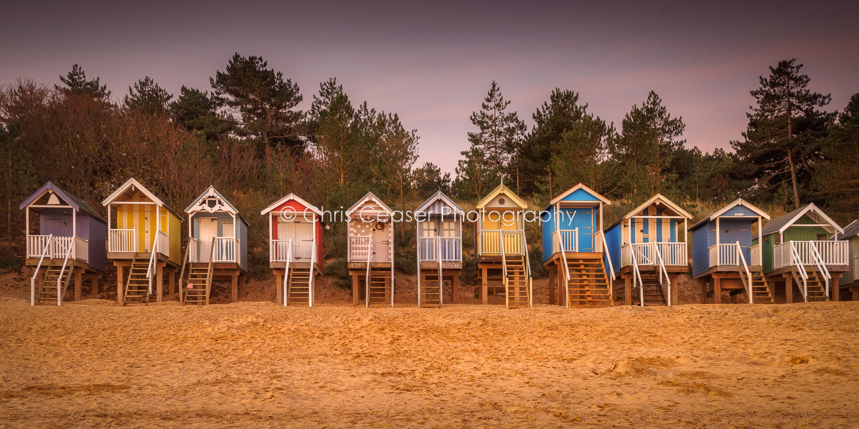 All In Line, Beach Huts At Wells