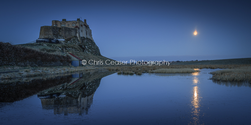 Reflected Moon, Holy Island